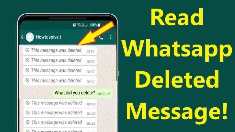 How to Read Deleted WhatsApp Messages
