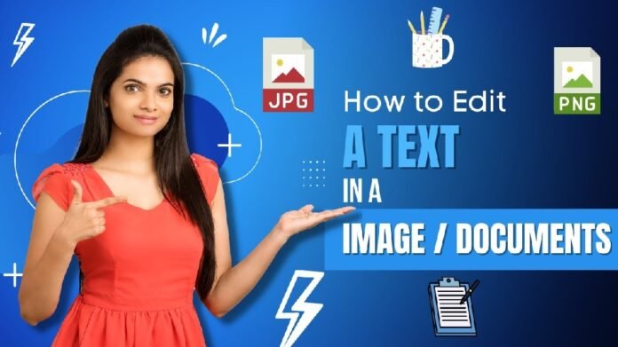 how to edit text in image