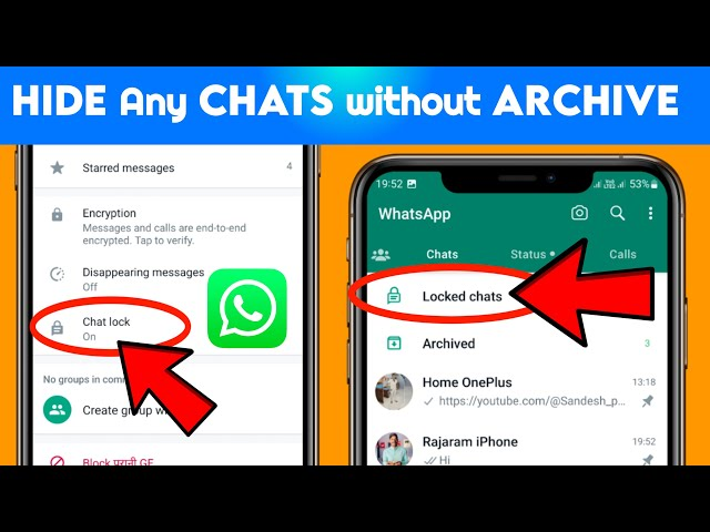 How to Hide WhatsApp Chat Without Archiving