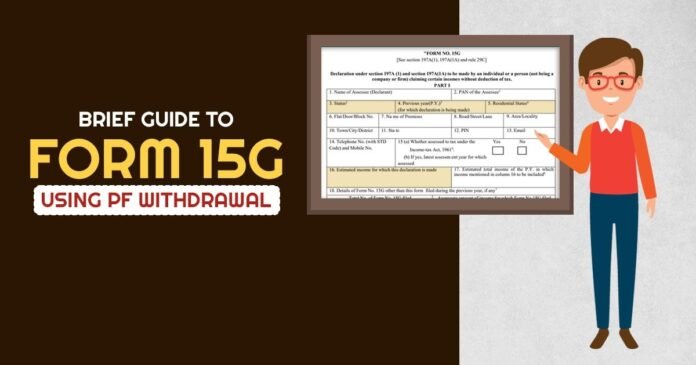 how to fill form 15g