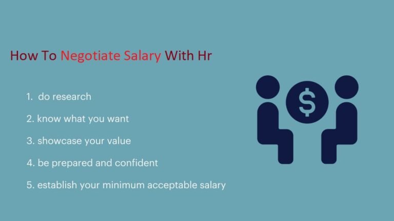 how to negotiate salary with hr