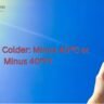 Which is Colder: Minus 40°C or Minus 40°F?